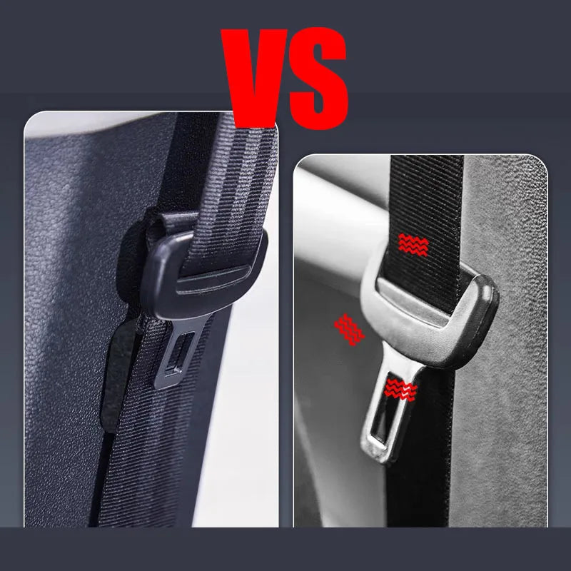 Seat Belt Holder Clip PU Leather Finish Detail