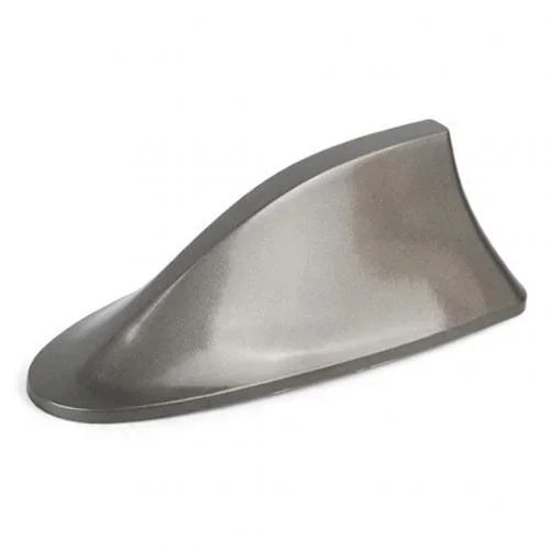 Shark Fin Car Antenna Silver Premium Metallic Finish