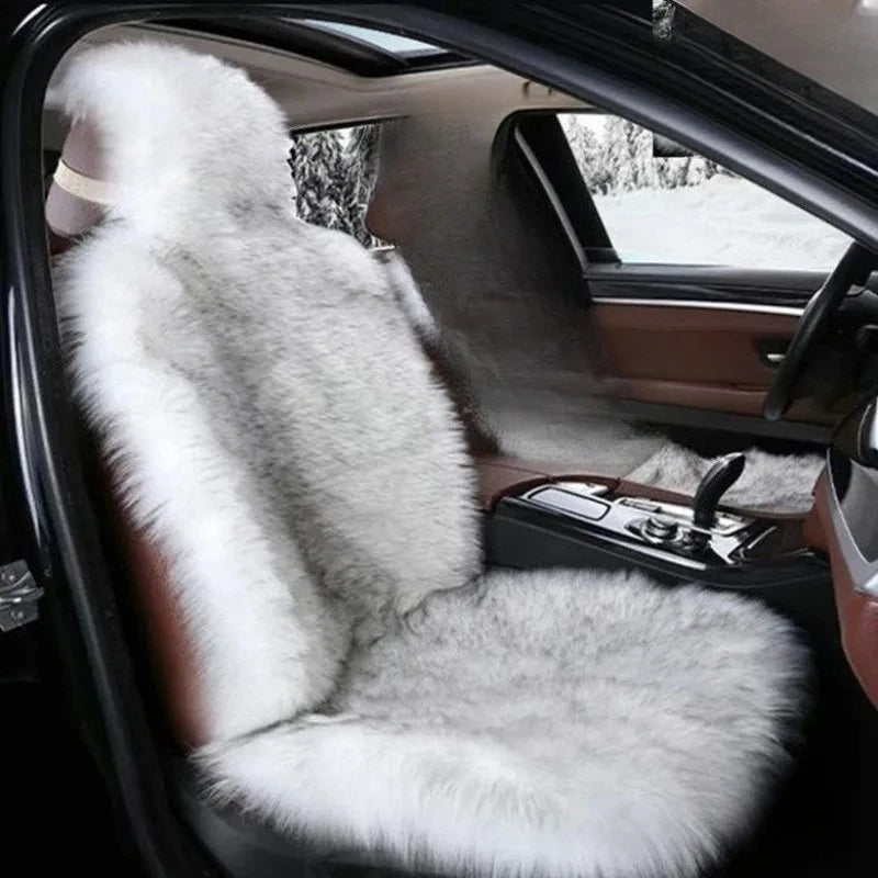 Sheepskin Car Seat Cover Plush Colour Option 11