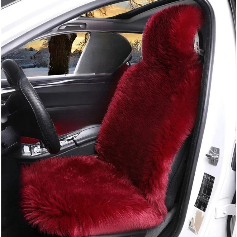 Sheepskin Car Seat Cover Plush Colour Option 9