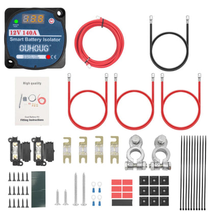 Split charge relay kit 12V 140A
