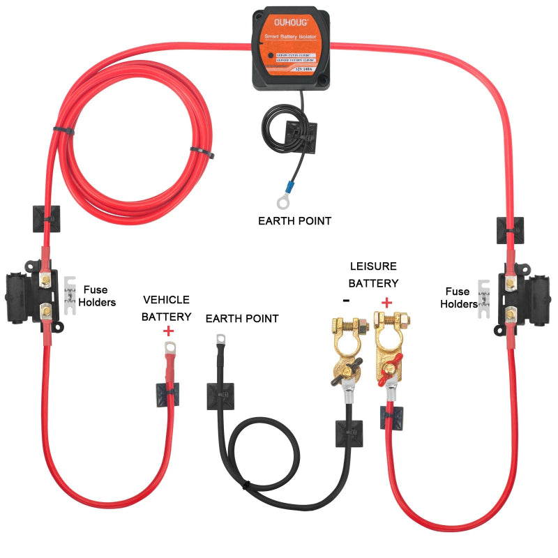 4x4 split charge relay 140 amp