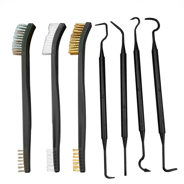 Steel Wire Brush Kit, Double End Auto Detailing and Metalworking Tool