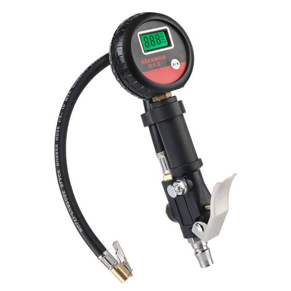 Tire Pressure Gauge, Digital LCD Tester with All Metal Body 3 to 200 PSI