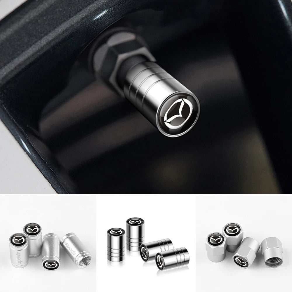 Tire valve caps for Mazda wheels