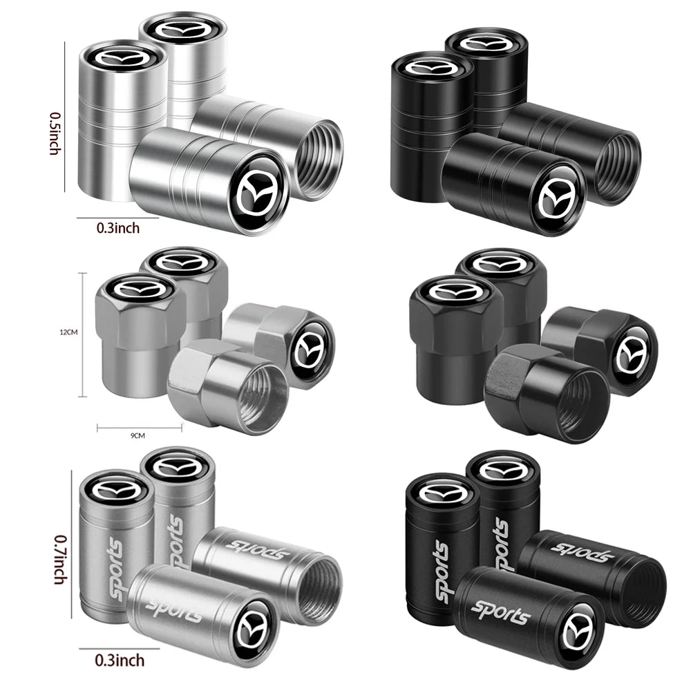 Mazda tire valve dust covers