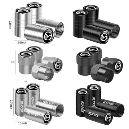 Mazda tire valve dust covers