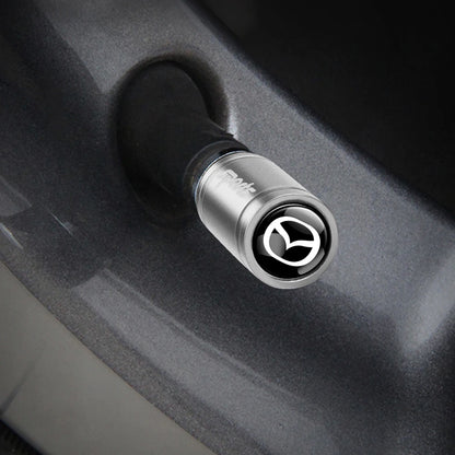 Premium tire valve caps for Mazda wheels