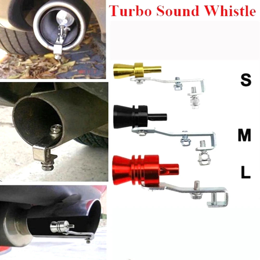 Turbo whistle for car exhaust